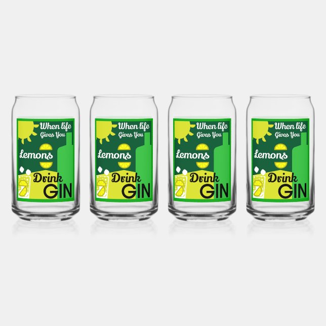 Gin And Tonic  Can Glass (Front)