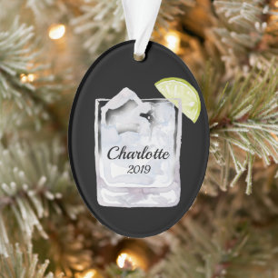 Gin and Tonic Cocktail Personalised Ornament