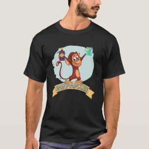 Gin Chimp Likes To Drink Gin Cocktails With Friend T-Shirt