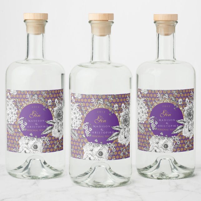 Gin Dotted bottle Liquor Bottle Label (Bottles)