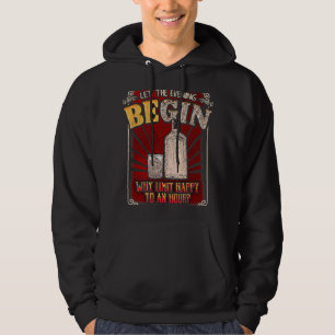 Gin Drinkers Funny Let The Evening Be Gin Gift Hoodie