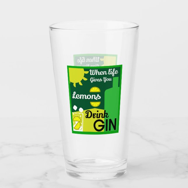 Gin Drinkers | Love Gin | Home Decor | Bars Servin Glass (Front)