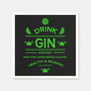 Gin Drinkers Love Gin Home Decor Bars Servin Napkin