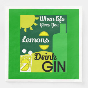 Gin Drinkers Love Gin Home Decor Bars Servin Napkin