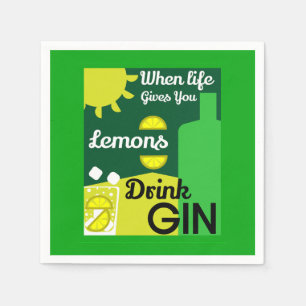 Gin Drinkers   Love Gin   Home Decor   Bars Servin Napkin