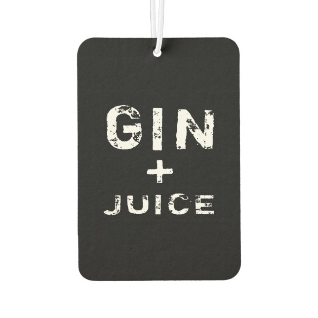 GIN JUICE CAR AIR FRESHENER (Back)