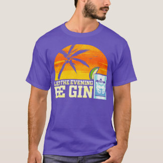 Gin Lover Cocktail Party Gin Tonic Juniper Vintage T-Shirt