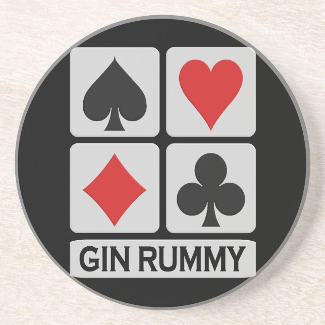 Gin Rummy coaster (Front)