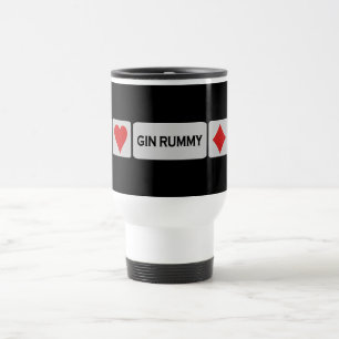Gin Rummy mug - choose style & colour