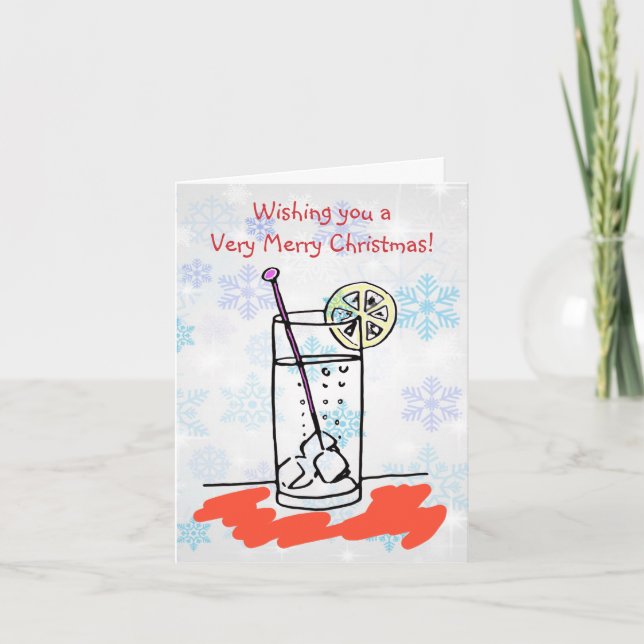 Gin Sling Merry Christmas Card (Front)