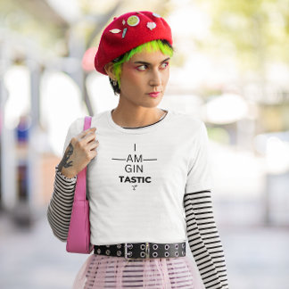 Gin Tastic Ladies V Neck T-Shirt