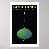 Gin & Tonic (Large Archival Paper Poster)