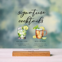 Gin & Tonic Moscow Mule Signature Cocktails