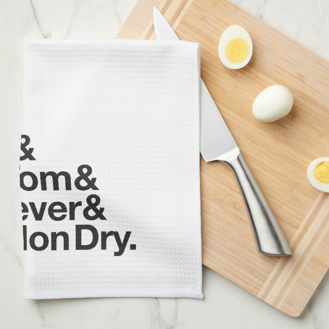 Gin Types Bar Towel (Quarter Fold)
