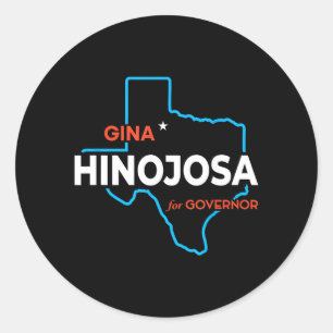 Gina Hinojosa Texas Governor Election 2026 Classic Round Sticker