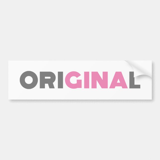 Gina Original Bumper Sticker (Front)