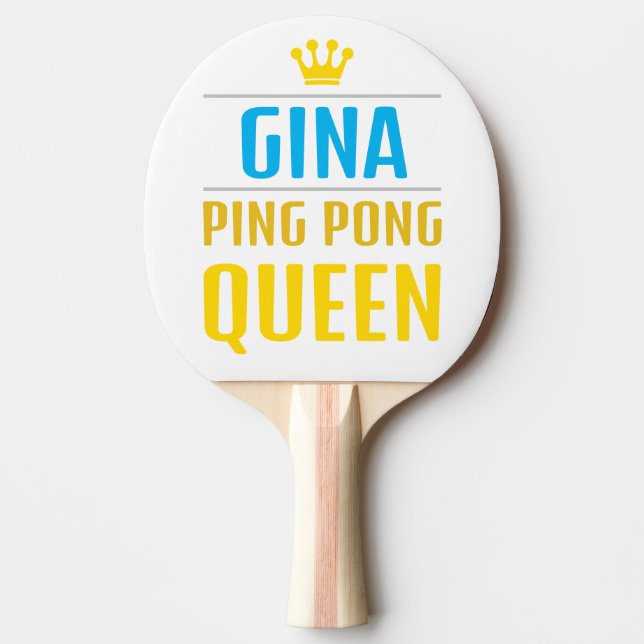 Gina Ping Pong Paddle (Front)