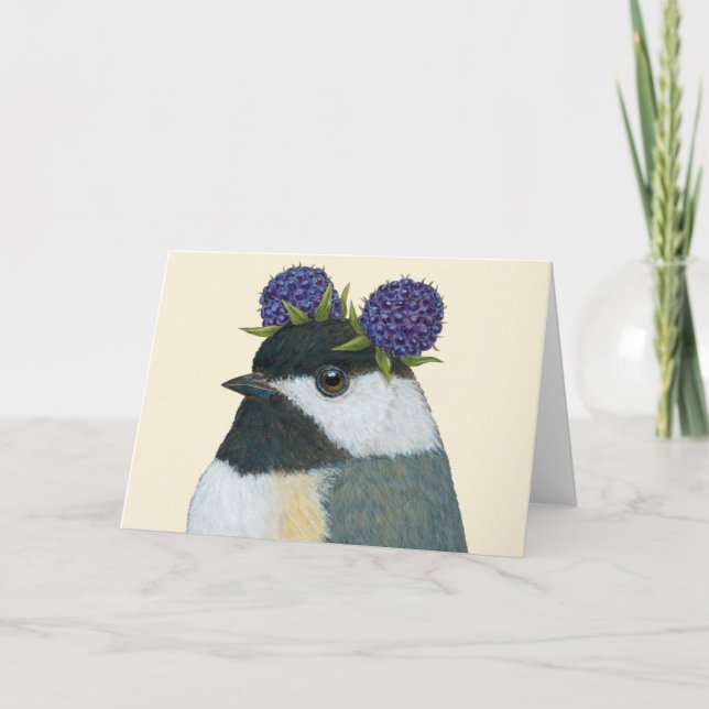 Gina the chickadee card (Front)