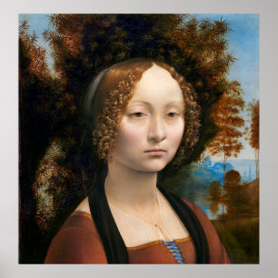 GINEVRA by LEONARDO DA VINCI  1474 Poster