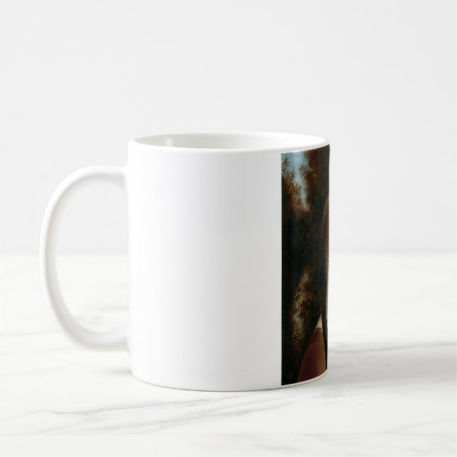 Ginevra de Benci by Leonardo da Vinci Coffee Mug (Left)