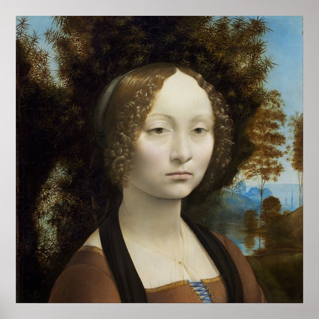 Ginevra de' Benci by Leonardo da Vinci - Poster (Front)