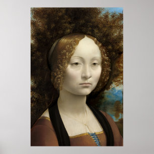 Ginevra de' Benci by Leonardo Da Vinci Poster