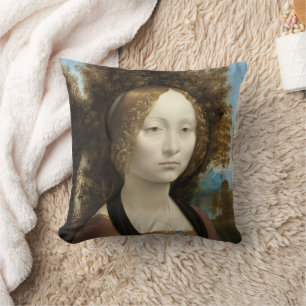 Ginevra de' Benci Leonardo da Vinci Cushion