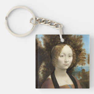 Ginevra de' Benci Leonardo da Vinci Key Ring