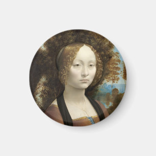 Ginevra de' Benci Leonardo da Vinci Magnet