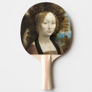 Ginevra de' Benci Leonardo da Vinci   Ping Pong Paddle