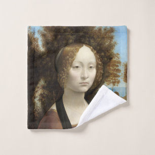 Ginevra de' Benci Leonardo da Vinci Wash Cloth