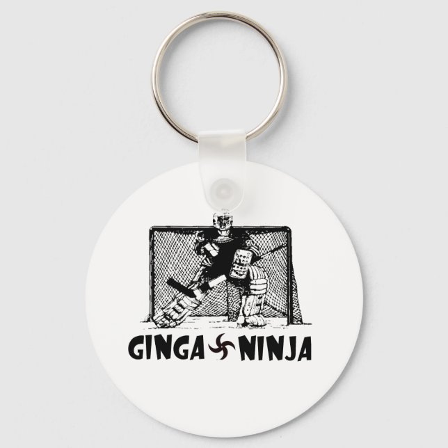Ginga Ninja - Hockey Goalie Key Ring (Front)