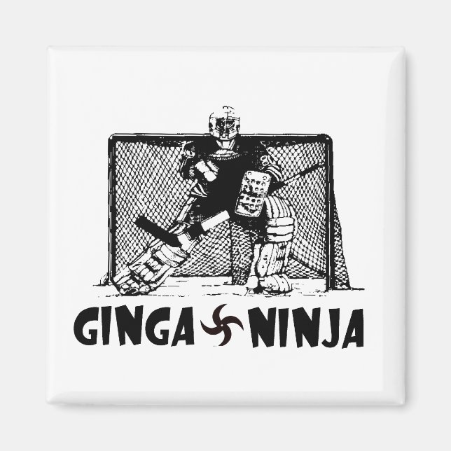 Ginga Ninja - Hockey Goalie Magnet (Front)