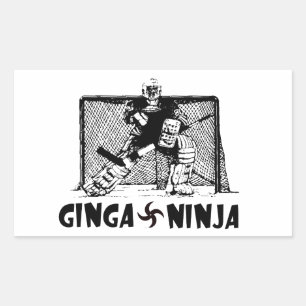 Ginga Ninja - Hockey Goalie Rectangular Sticker