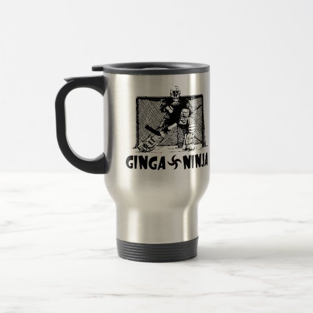 Ginga Ninja - Hockey Goalie Travel Mug (Left)