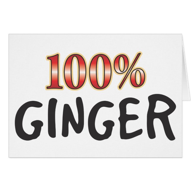 Ginger 100 Percent (Front Horizontal)
