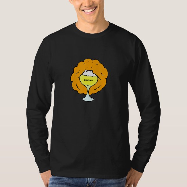 Ginger Ale  Funny Drinking Alcohol Punny Redhead B T-Shirt (Front)