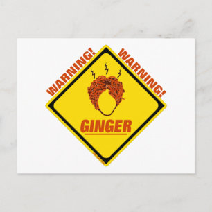 Ginger Alert! Postcard