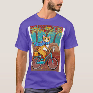 Ginger Autumn Bicycle Ride T-Shirt
