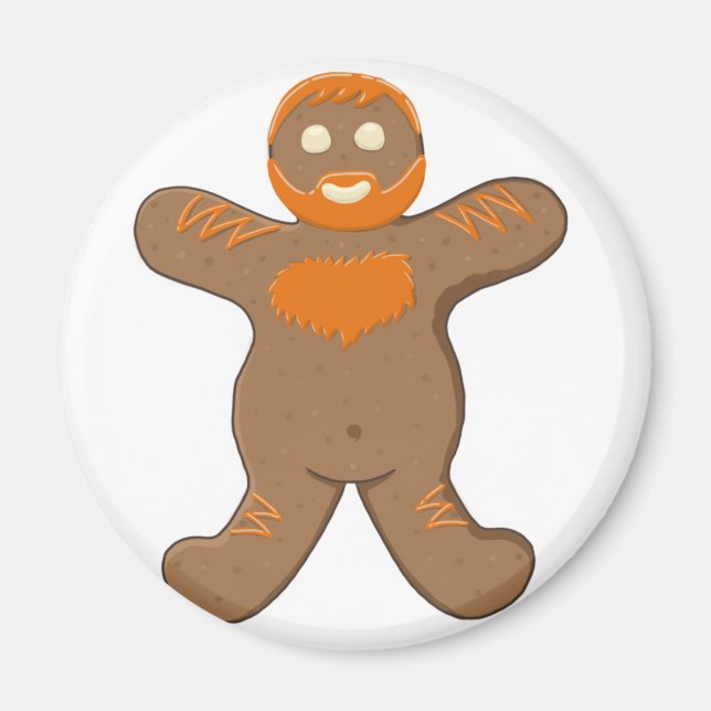 Ginger Bear Man Magnet (Front)