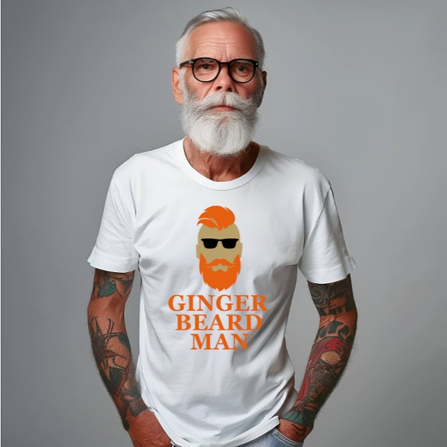 Ginger beard man funny bearded T-Shirt (Creator Uploaded)