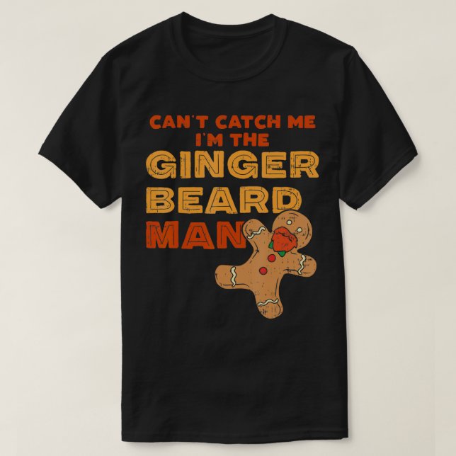 Ginger Beard Man Funny Hipster s Chromosome 4  T-Shirt (Design Front)