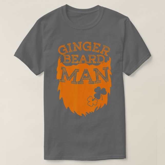 Ginger Beard Man Funny St Patricks Day for Men Boy T-Shirt (Design Front)