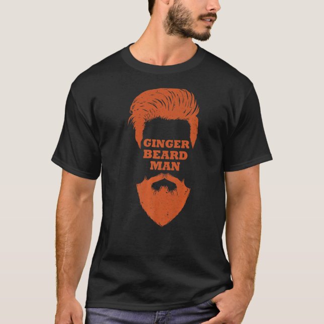 Ginger Beard Man Redhead Ginger Dad Father Mens T-Shirt (Front)