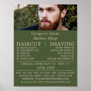 Ginger Beard Model, Men's Barbers Advertising Poster