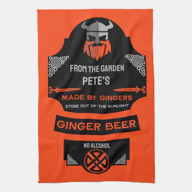 Ginger Beer Maker Tea Towel (Vertical)