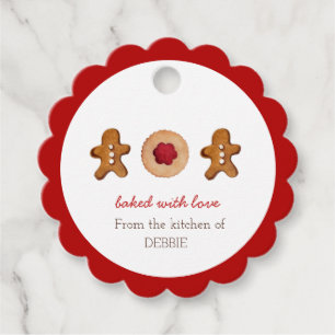 Ginger bread cookie man bakers favour tags