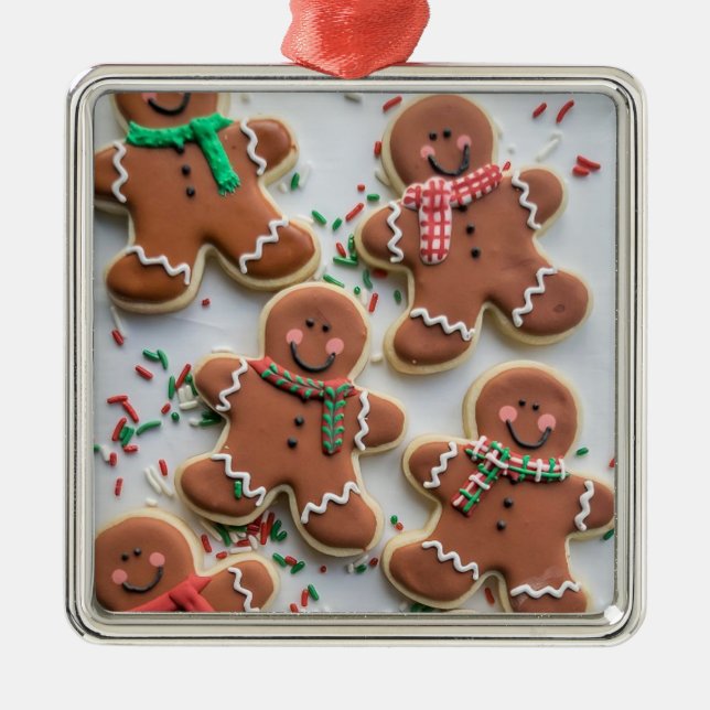 Ginger Bread Cookies   Metal Tree Decoration (Front)