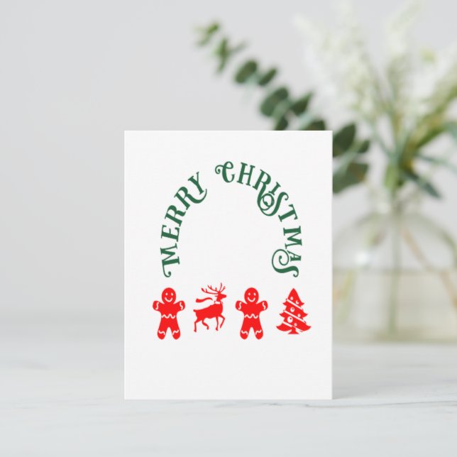 Ginger Bread Man Holiday Card (Standing Front)