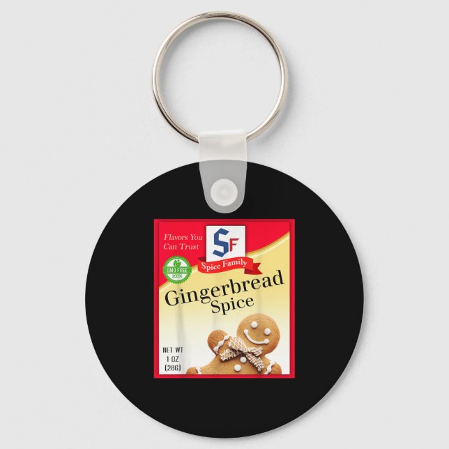 Ginger Bread Spice Group Costume Family Matching H Key Ring (Front)